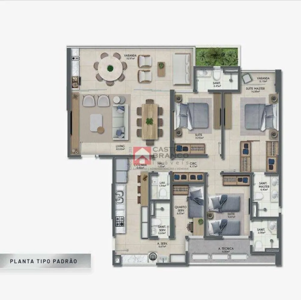 Apartamento, 3 quartos, 133 m² - Foto 16
