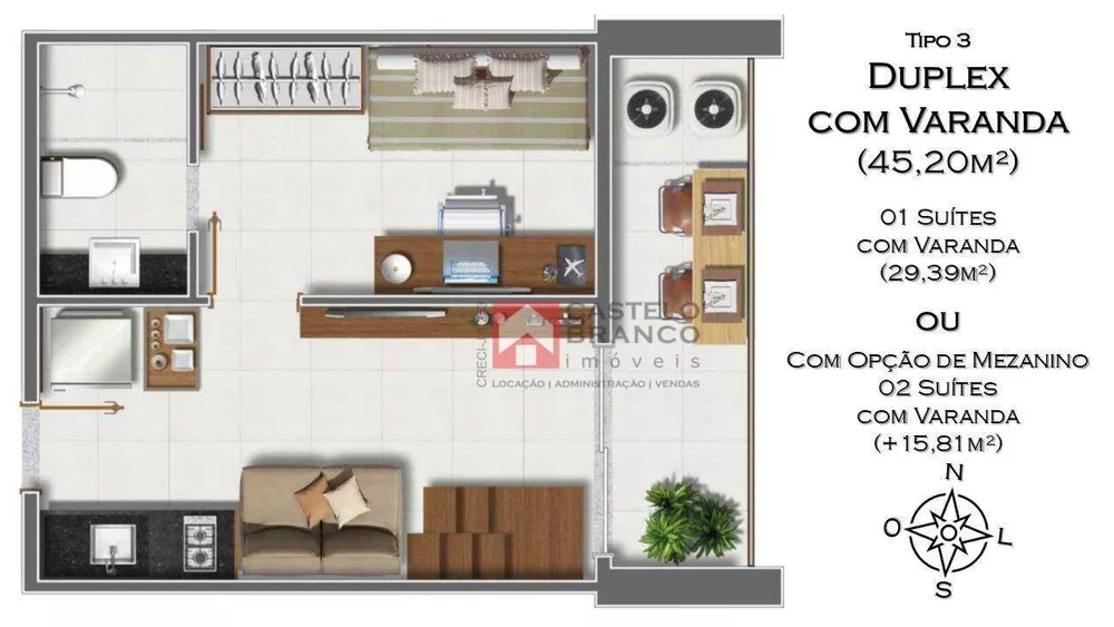 Apartamento, 1 quarto, 29 m² - Foto 7
