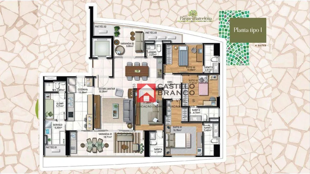 Apartamento, 3 quartos, 171 m² - Foto 5