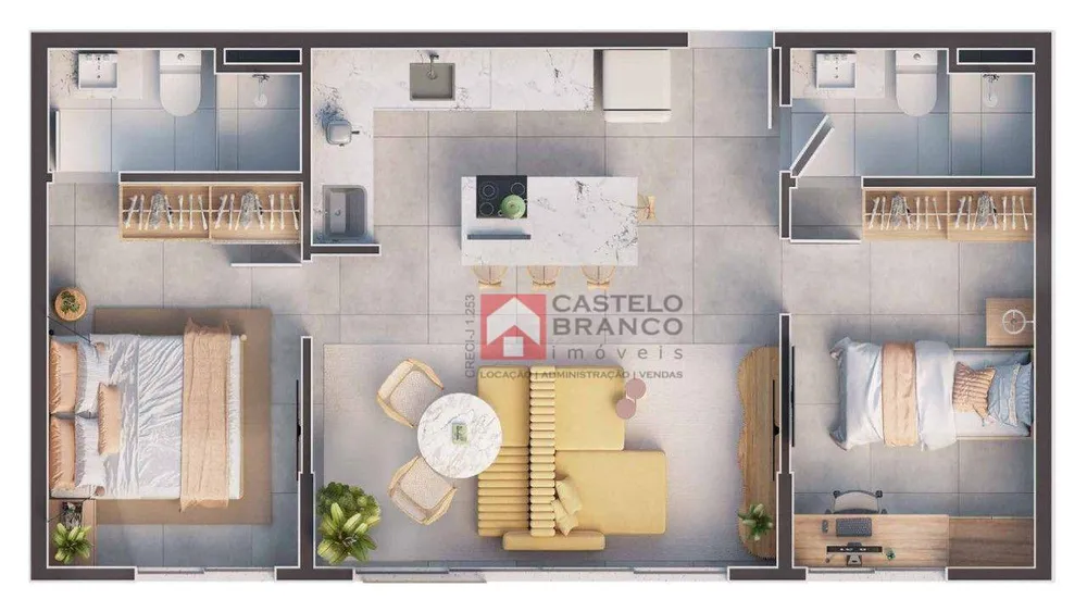 Apartamento, 2 quartos, 57 m² - Foto 7