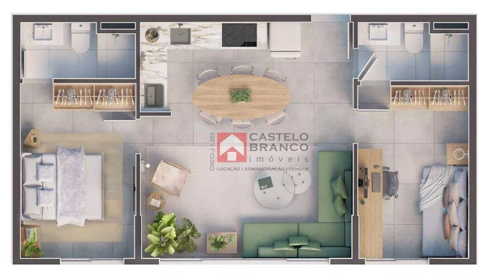 Apartamento, 2 quartos, 57 m² - Foto 8