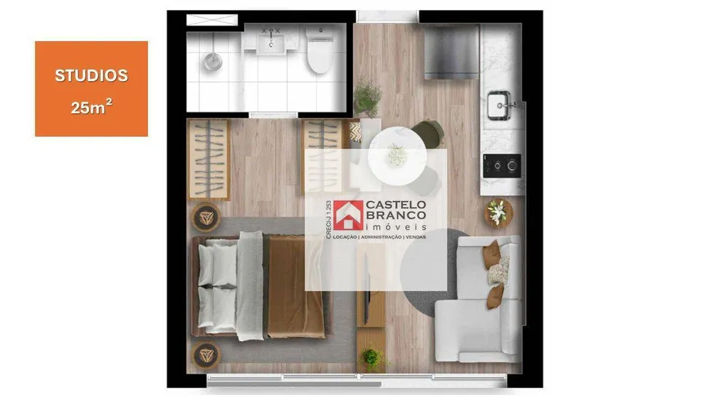 Apartamento, 1 quarto, 25 m² - Foto 26