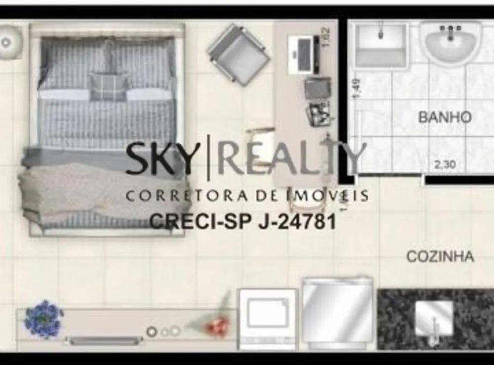 Apartamento, 1 quarto, 30 m² - Foto 8
