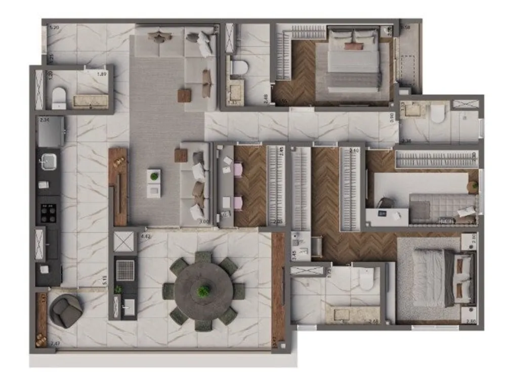 Apartamento, 3 quartos, 122 m² - Foto 8