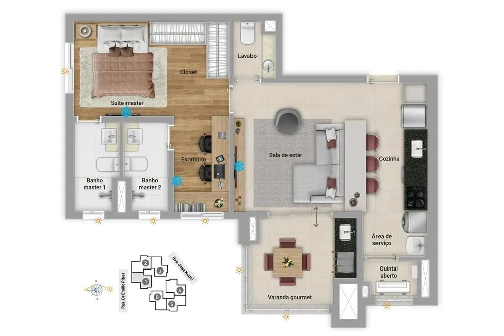Apartamento, 2 quartos, 68 m² - Foto 5