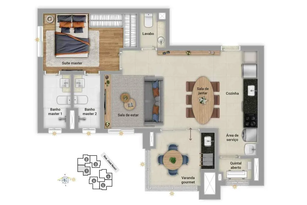 Apartamento, 2 quartos, 68 m² - Foto 6