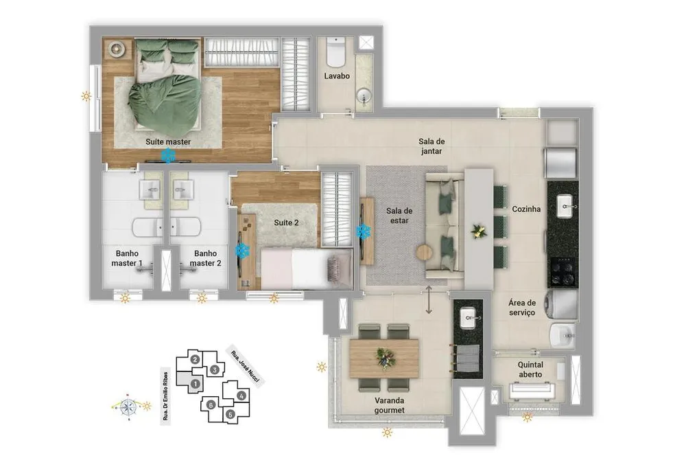 Apartamento, 2 quartos, 68 m² - Foto 4