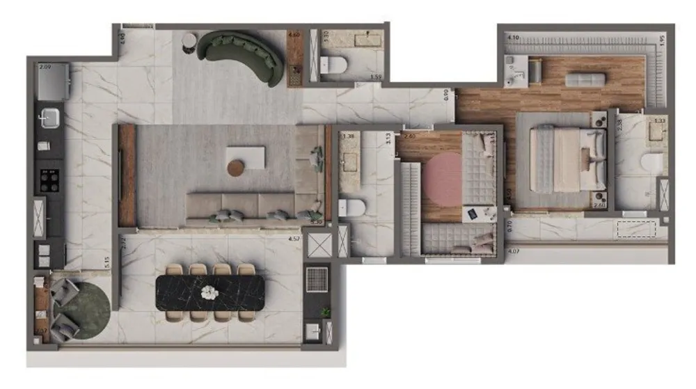 Apartamento, 3 quartos, 165 m² - Foto 5