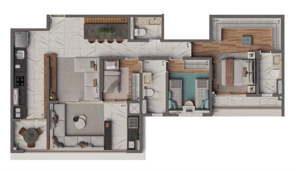 Apartamento, 3 quartos, 165 m² - Foto 6