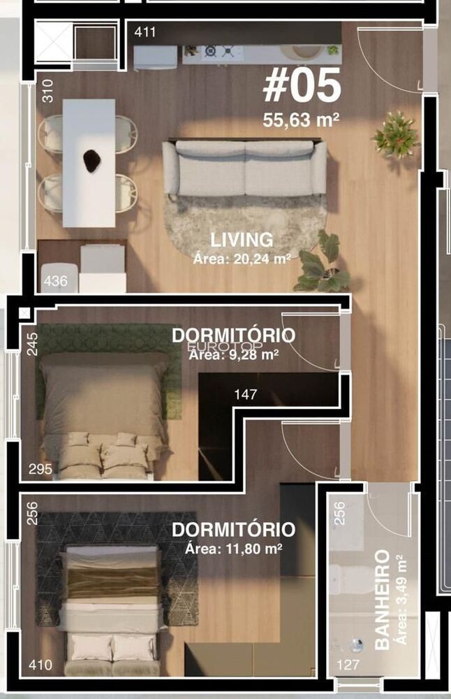 Apartamento à venda com 2 quartos, 55m² - Foto 14