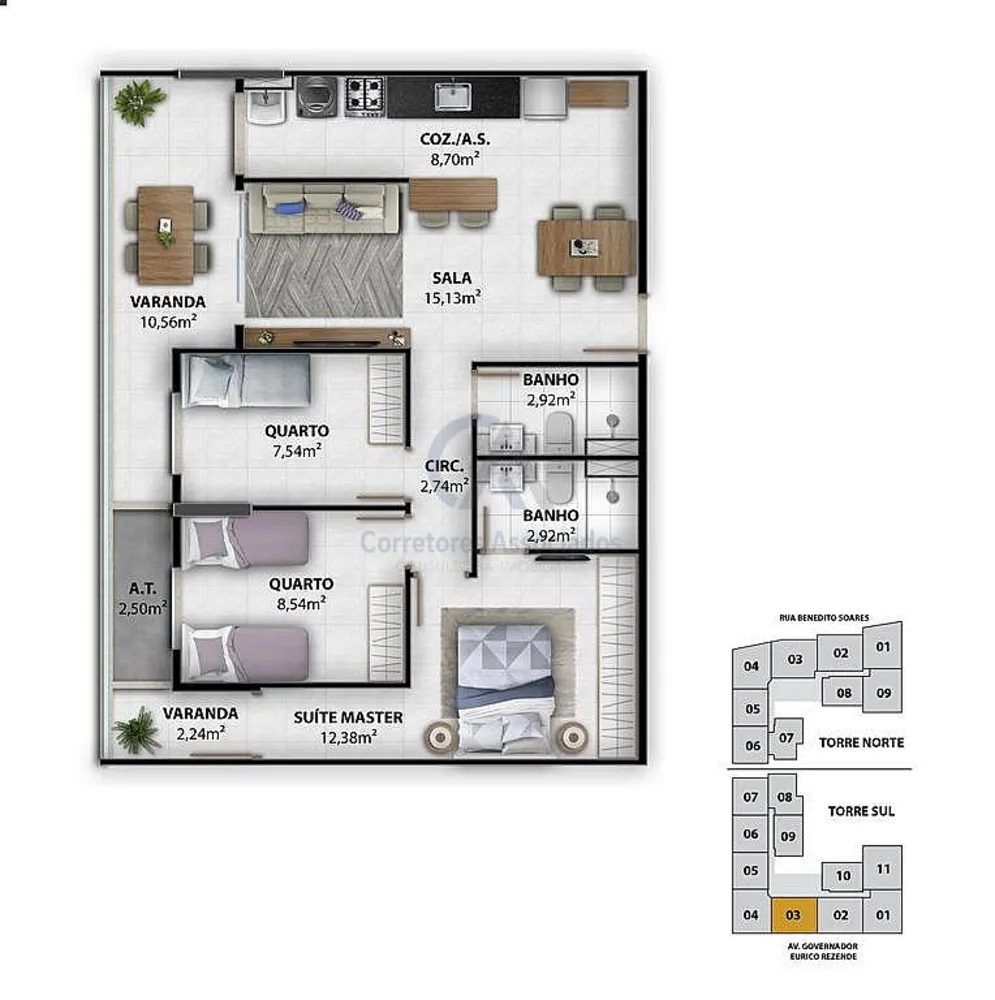 Apartamento, 3 quartos, 85 m² - Foto 13