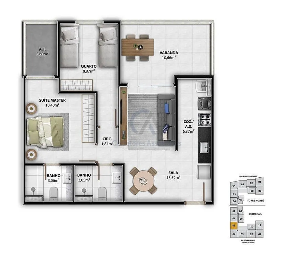 Apartamento, 2 quartos, 68 m² - Foto 13