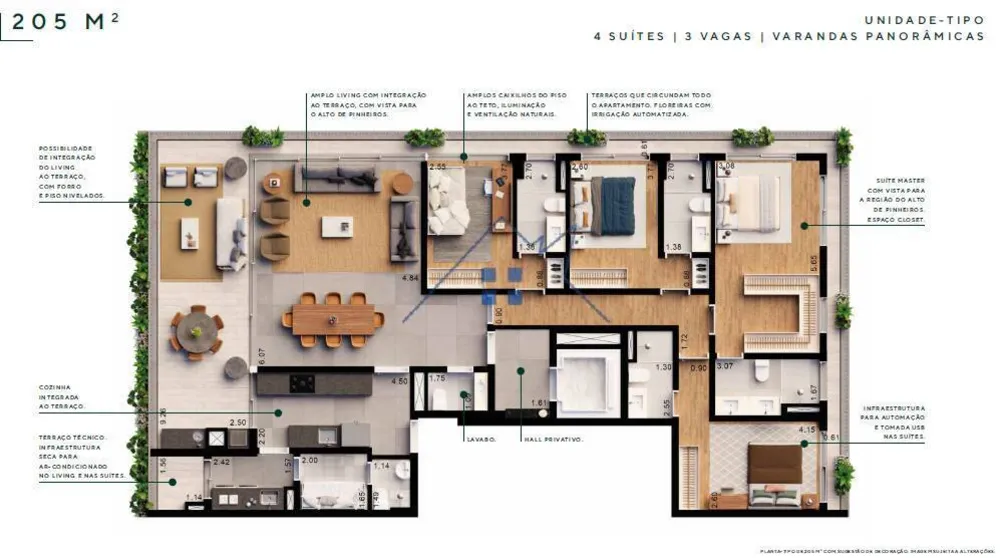Apartamento, 4 quartos, 205 m² - Foto 2