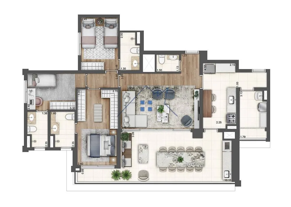 Apartamento, 3 quartos, 107 m² - Foto 14