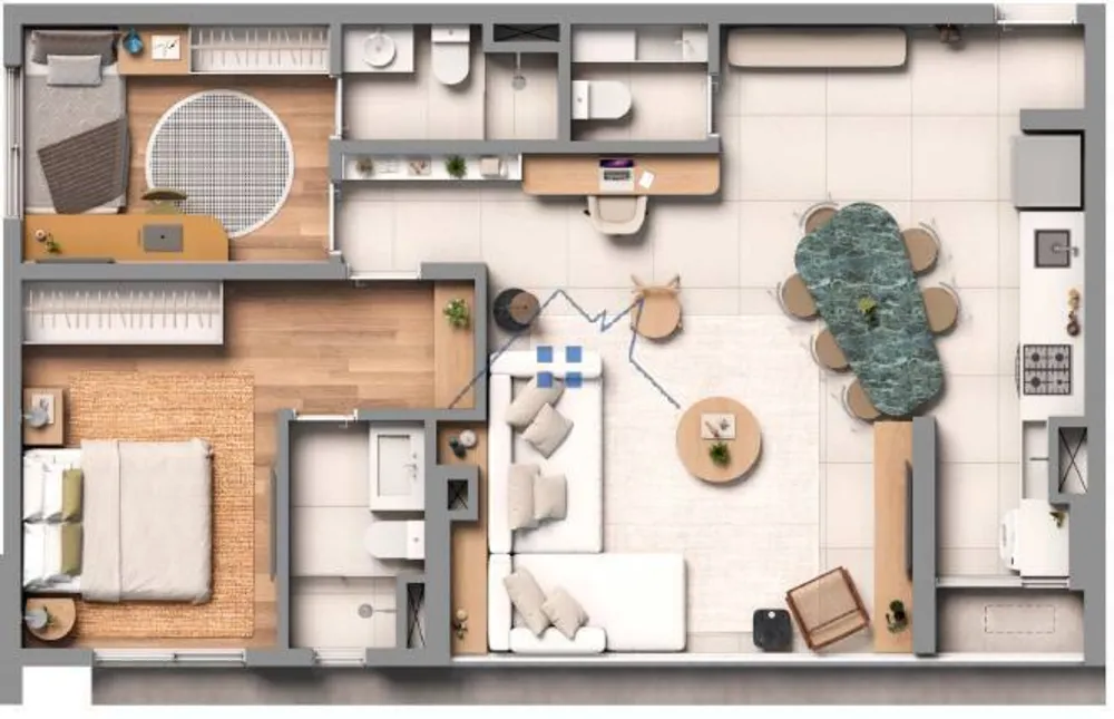 Apartamento, 3 quartos, 76 m² - Foto 8