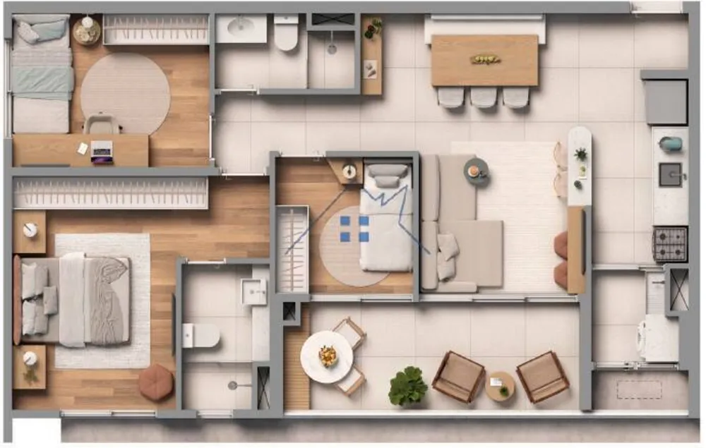 Apartamento, 3 quartos, 76 m² - Foto 11