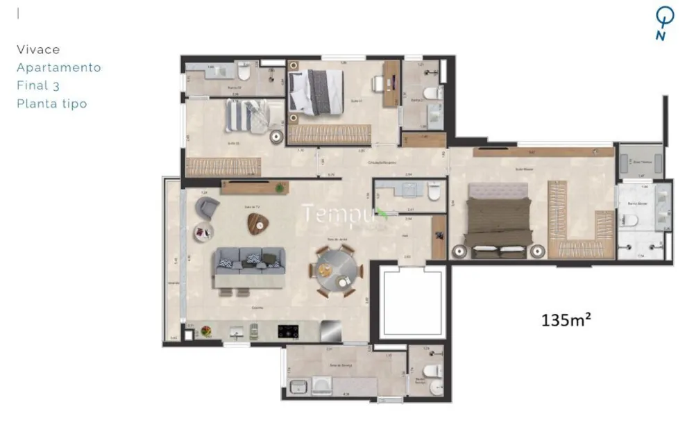 Apartamento, 3 quartos, 135 m² - Foto 12
