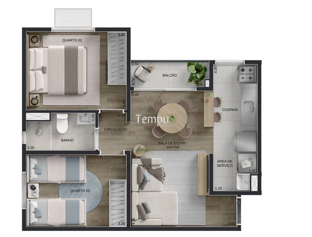 Apartamento, 2 quartos, 42 m² - Foto 5