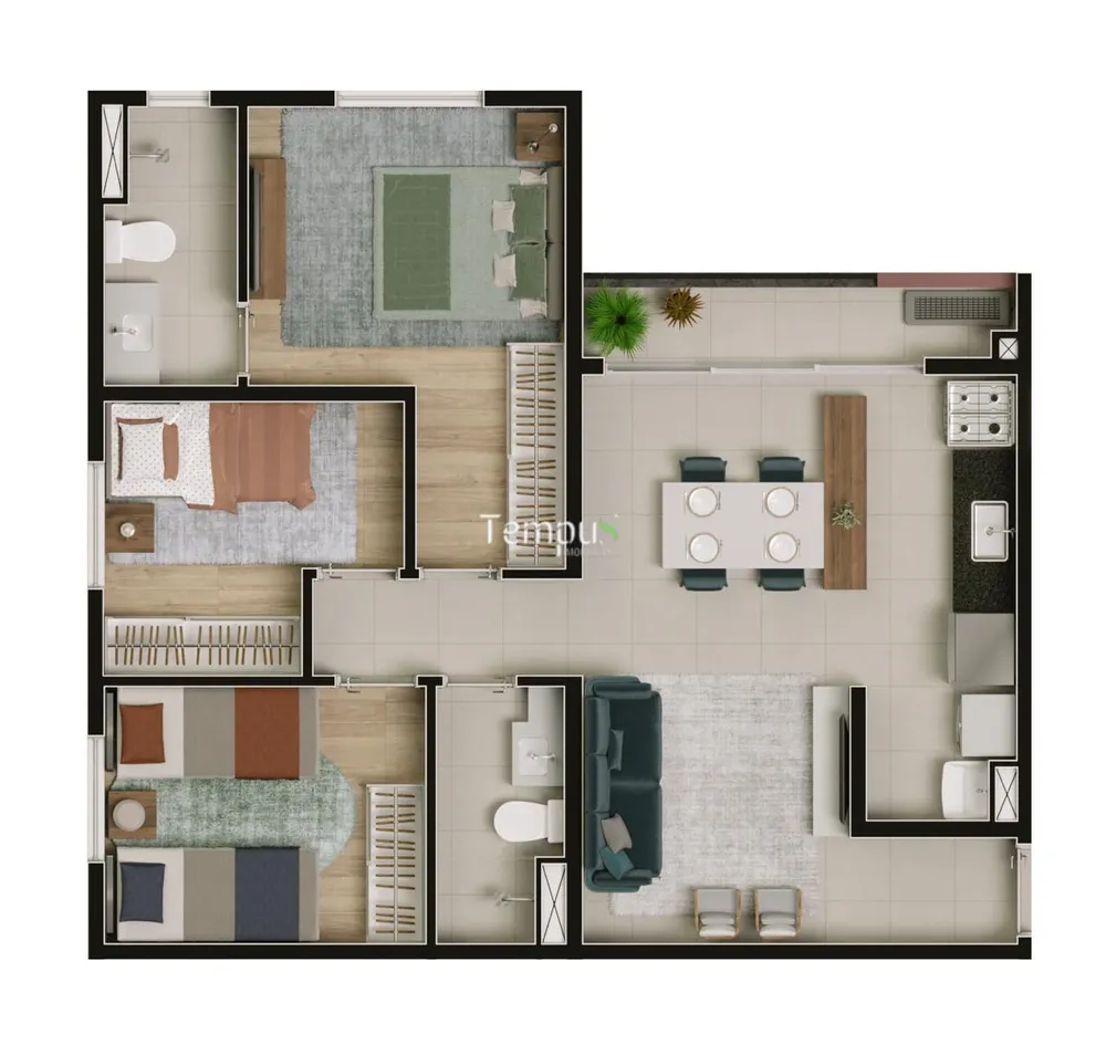 Apartamento, 2 quartos, 45 m² - Foto 6