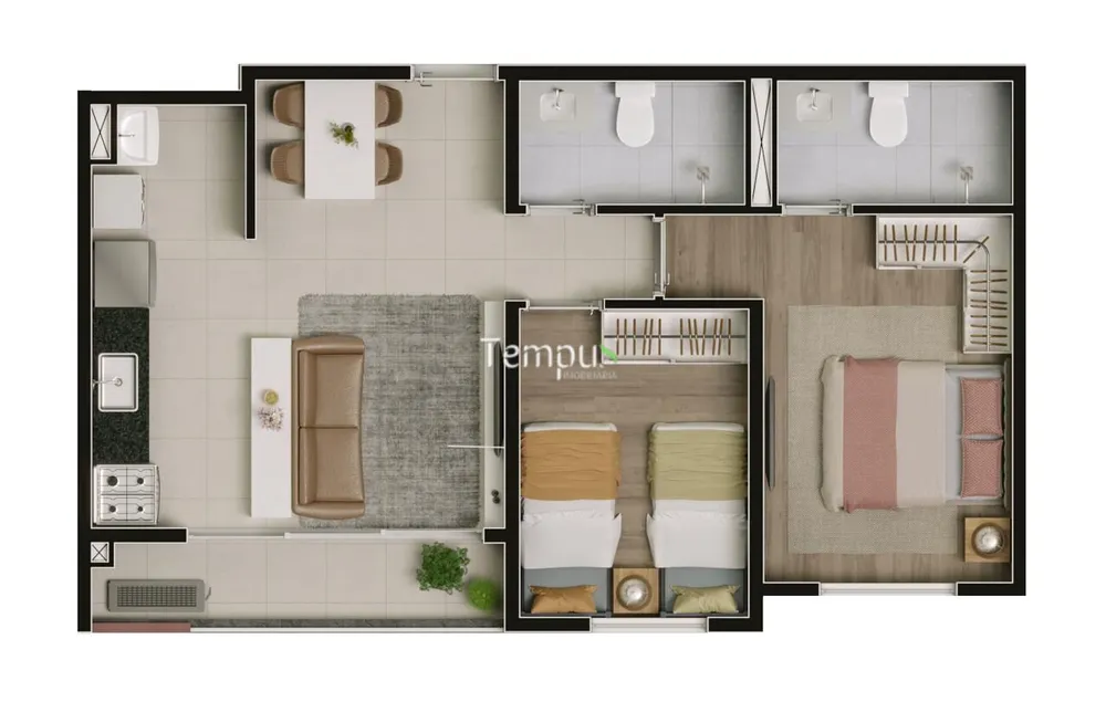 Apartamento, 2 quartos, 45 m² - Foto 5