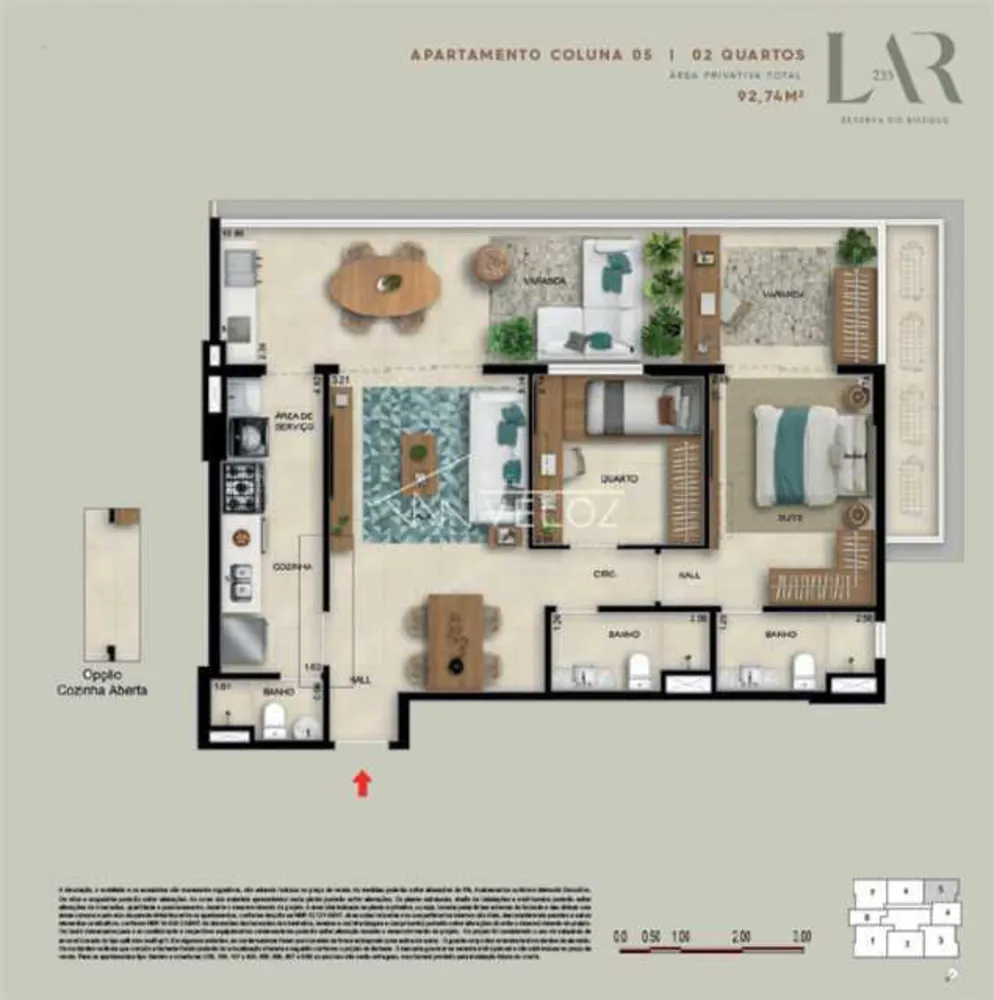 Apartamento, 1 quarto, 83 m² - Foto 2