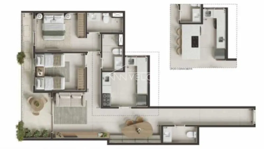 Apartamento, 2 quartos, 82 m² - Foto 1