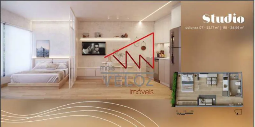 Apartamento, 1 quarto, 38 m² - Foto 1