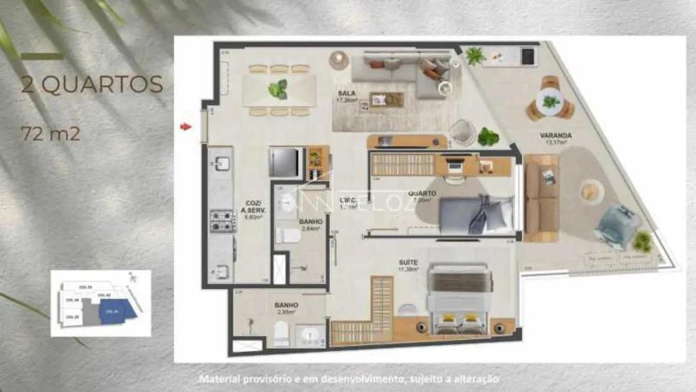 Apartamento, 2 quartos, 67 m² - Foto 3