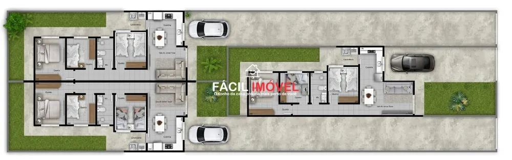 Casa, 3 quartos, 60 m² - Foto 4