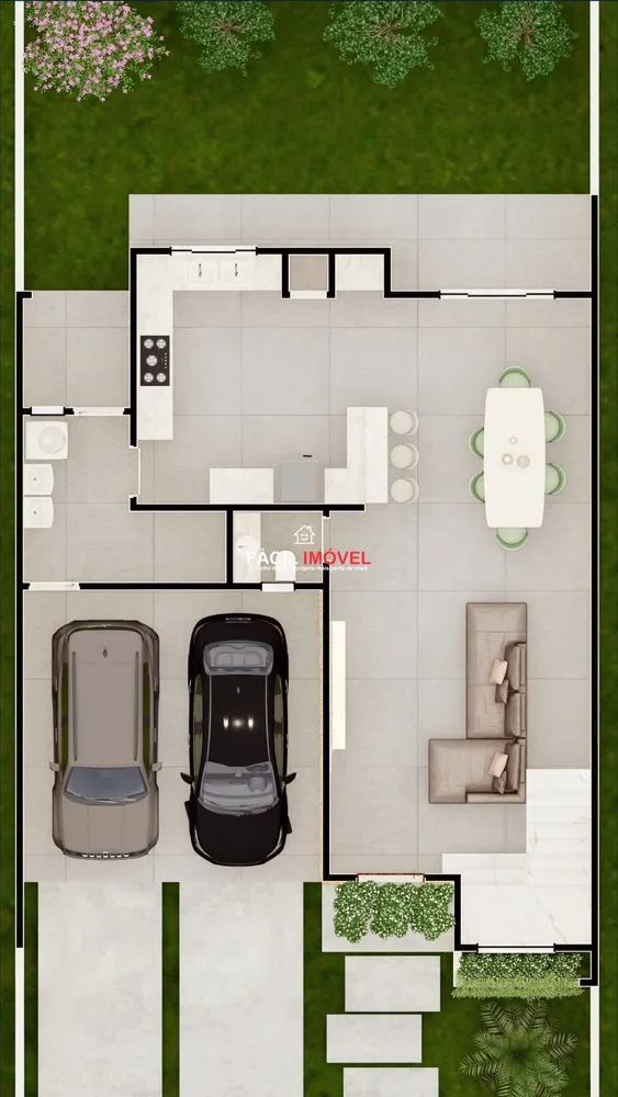 Casa de Condomínio, 3 quartos - Foto 1