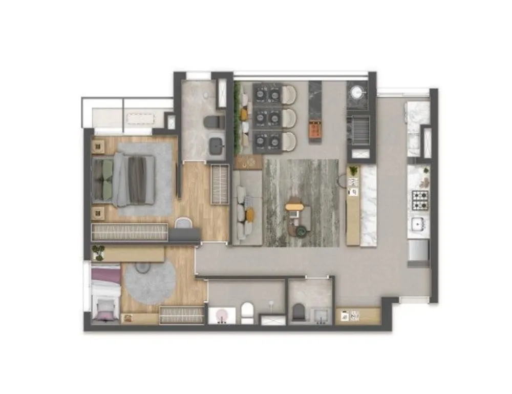 Apartamento, 1 quarto, 23 m² - Foto 1