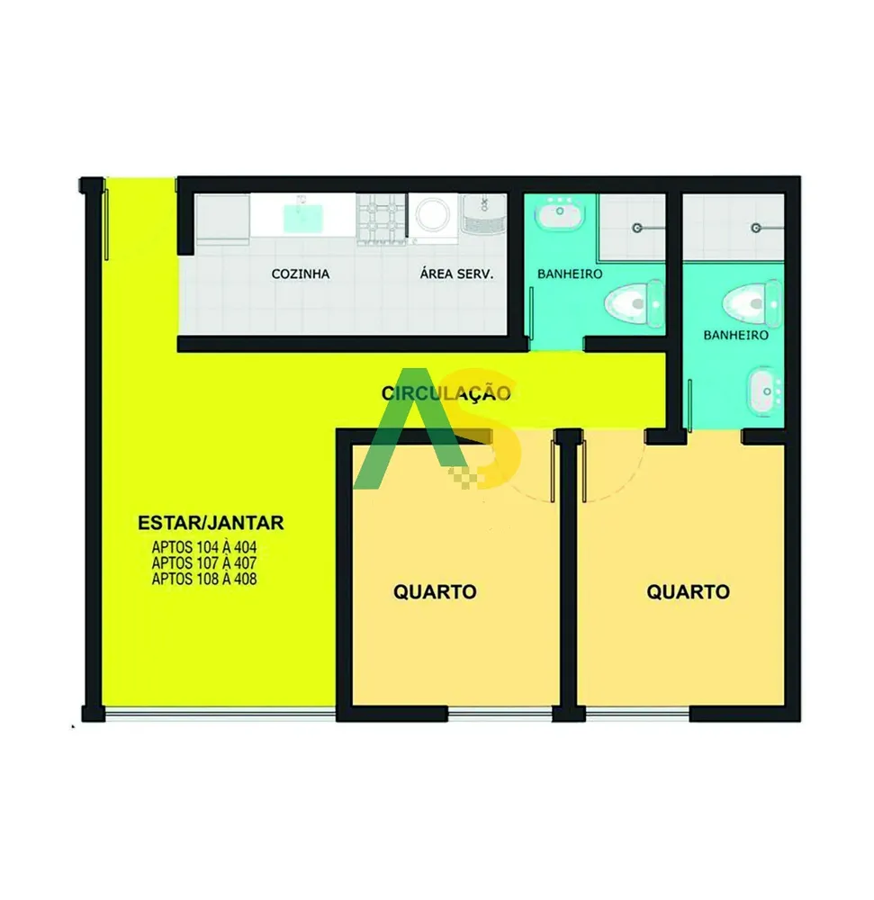 Apartamento, 2 quartos, 49 m² - Foto 11