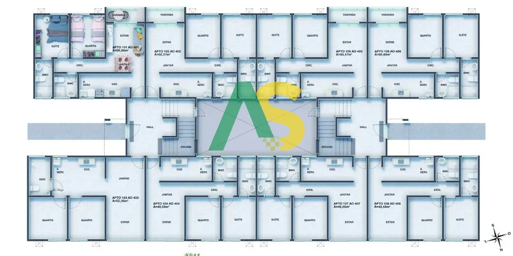 Apartamento, 2 quartos, 49 m² - Foto 7