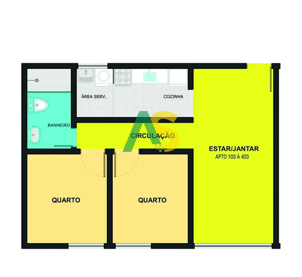 Apartamento, 2 quartos, 49 m² - Foto 12