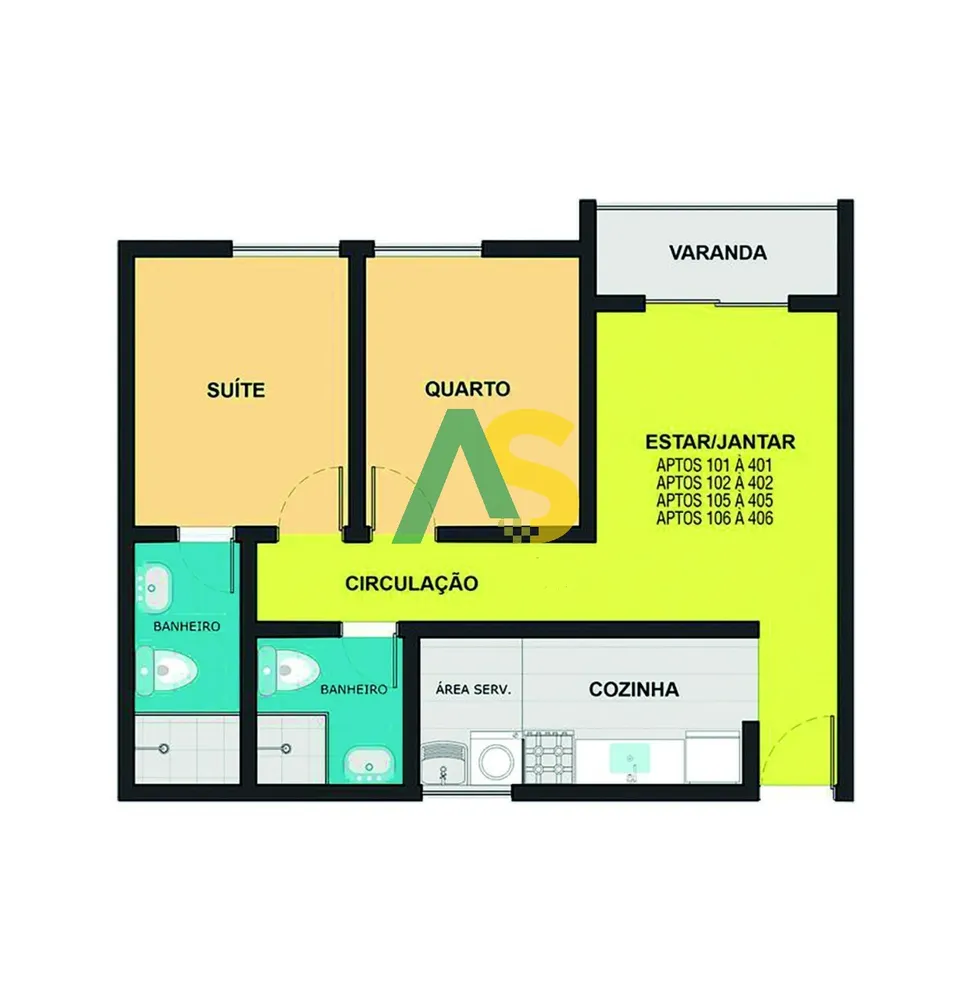 Apartamento, 2 quartos, 49 m² - Foto 5