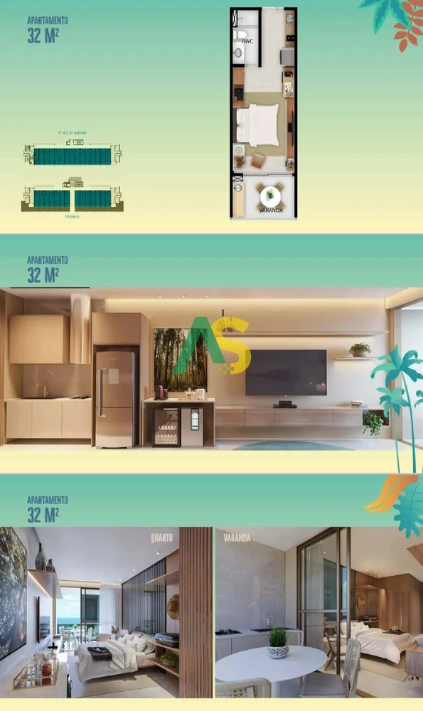 Flat/Apart Hotel, 1 quarto, 32 m² - Foto 10