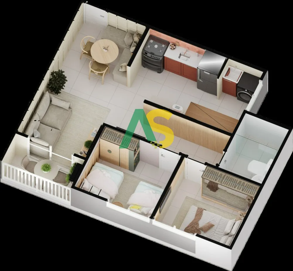 Apartamento, 2 quartos, 49 m² - Foto 12