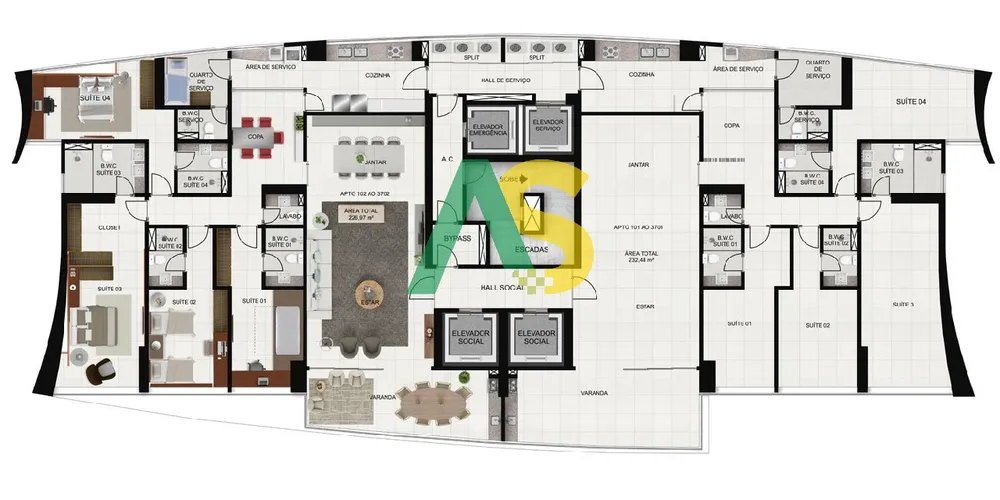 Apartamento, 4 quartos, 226 m² - Foto 16
