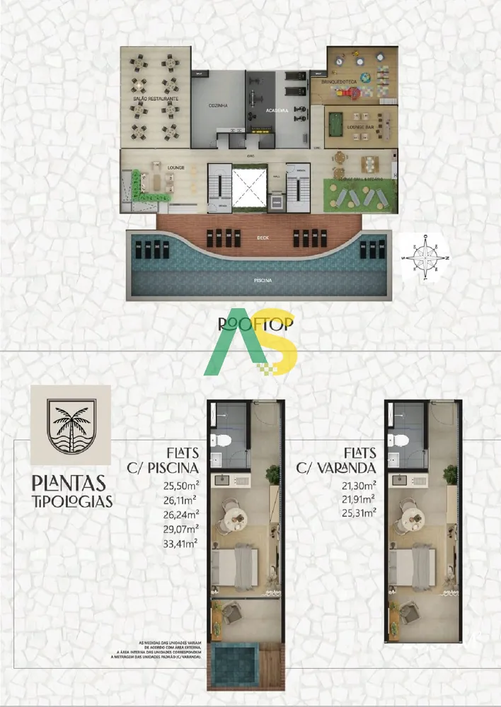 Flat/Apart Hotel, 2 quartos, 53 m² - Foto 13