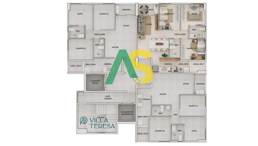 Apartamento, 3 quartos, 59 m² - Foto 18