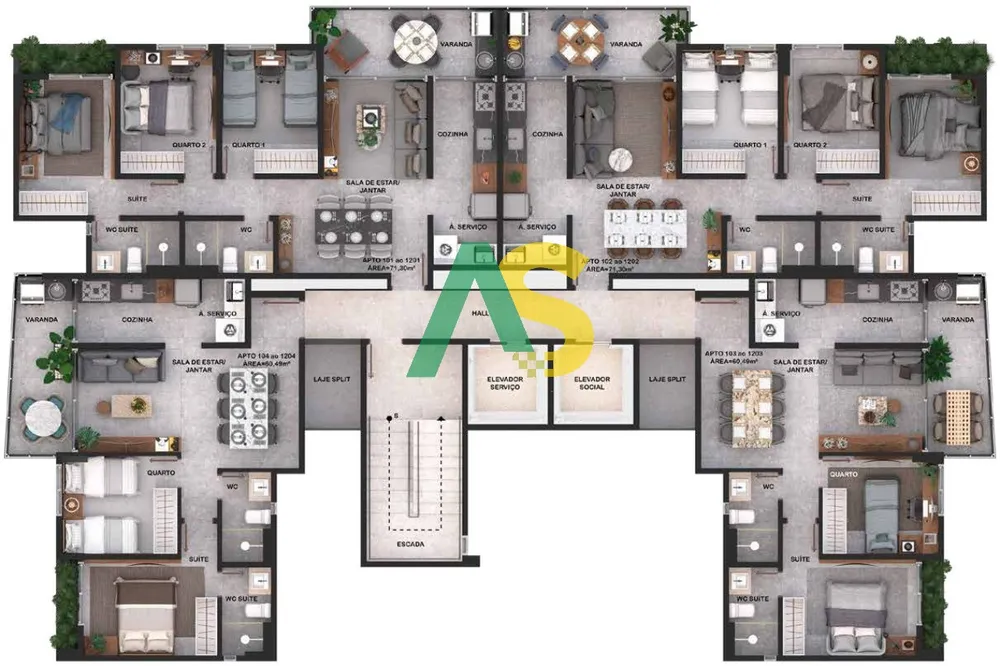 Apartamento, 2 quartos, 61 m² - Foto 17