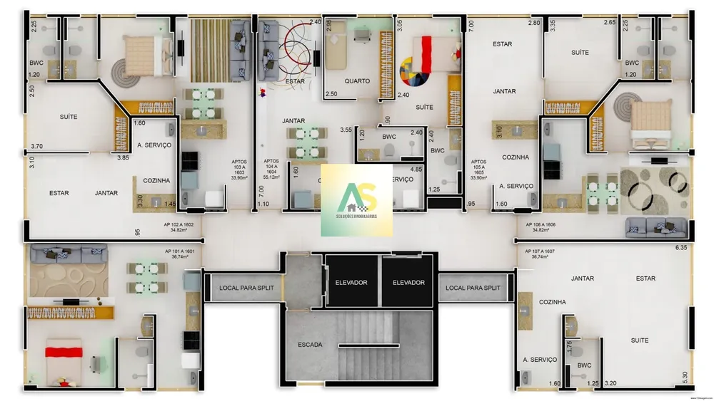 Apartamento, 2 quartos, 55 m² - Foto 7