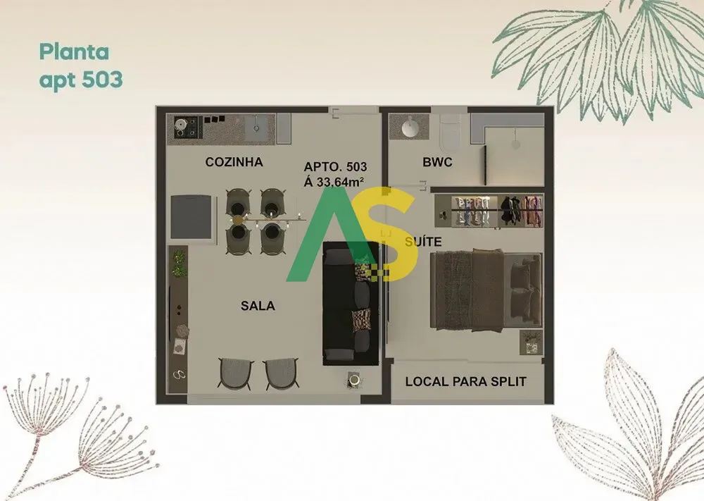 Apartamento, 1 quarto, 22 m² - Foto 12