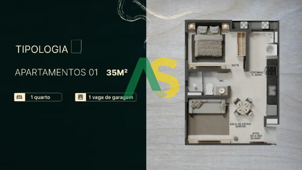Apartamento, 2 quartos, 62 m² - Foto 2