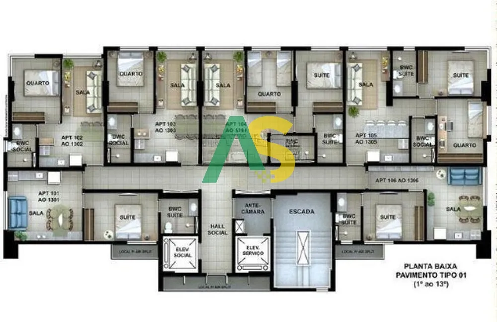 Apartamento, 1 quarto, 32 m² - Foto 8