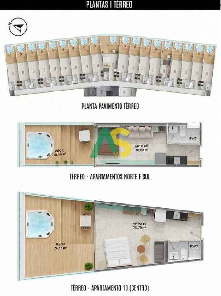 Flat/Apart Hotel, 1 quarto, 22 m² - Foto 3