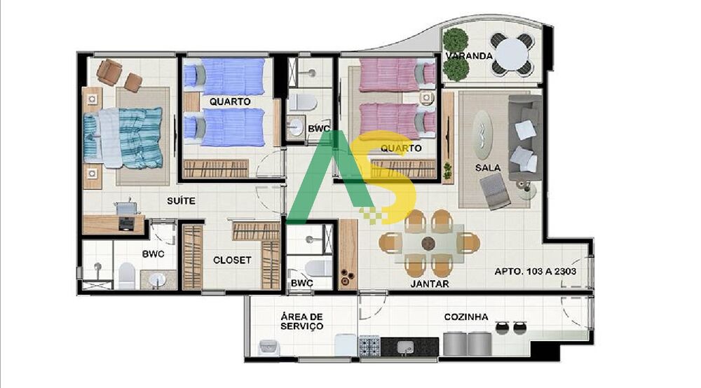 Apartamento, 3 quartos, 99 m² - Foto 14