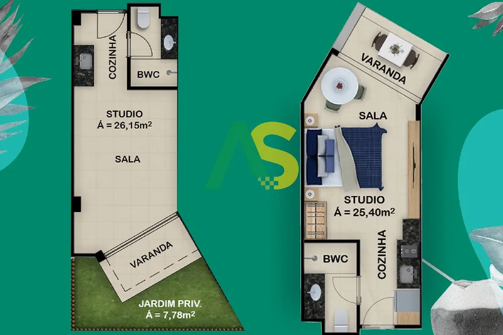 Flat/Apart Hotel, 1 quarto, 50 m² - Foto 11