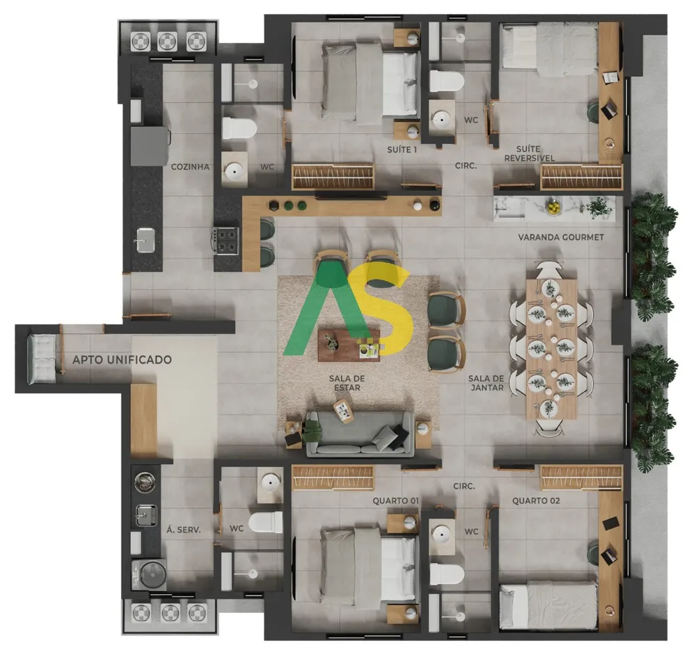 Apartamento, 2 quartos, 51 m² - Foto 7