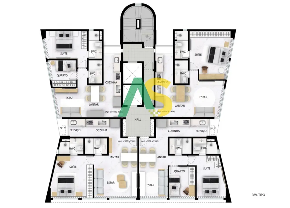 Apartamento, 2 quartos, 53 m² - Foto 7